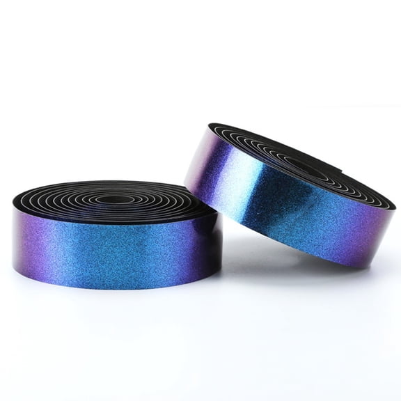 Reflective Road Bike Riding Handlebar Wrap Tape Pair For Aurora Color Changing