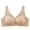 Khaki, variant on Bralettes for Women Lace Bra Solid Color WireFree V Triangle Push Up Bra Casual Comfortable Non Padded Everyday Bras Soft L-3XL