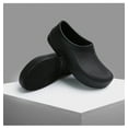 thumbnail image 3 of Men's Slip Resistant Work Shoes, Waterproof Oilproof Non Slip Women Kitchen Chef Restaurant Food Service Shoes Black, 3 of 6