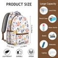 thumbnail image 6 of "Sunflower Print Reversible Backpack - Dual-Side Flowers Design School Backpack, 2-in-1 Floral Bookbag with Contrast Patterns", 6 of 6