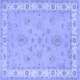 thumbnail image 1 of Ahgly Company Indoor Square Oriental Blue Traditional Area Rugs, 5' Square, 1 of 4