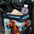 thumbnail image 6 of Horse Foldable Car Trash Bin with Lid, Leak-Proof Hanging Storage Bag - Car Garbage Can, Car Trash Bin, 6 of 6