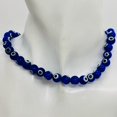 thumbnail image 4 of Lampwork Glass Eye 14" Strand Round | 8 mm | Dark Blue | 46 Beads |, 4 of 12