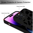 thumbnail image 3 of for iPhone 14 Pro Max Case Silicone Cute Black Leopard Print Pattern Slim Fit Cover with Cheetah Print for Women Girls Protective Phone Case for iPhone 14 Pro Max 6.7 Inch, 3 of 6