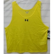 Mens 1287906 Under Armour UA Heat Gear Football Soccer Training Bib Yellow Large