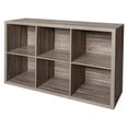 thumbnail image 2 of ClosetMaid Decorative 6 Cube Open Home Display Storage Organizer, Gray, 2 of 5