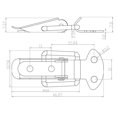thumbnail image 5 of 20 Uds. Pestillo de palanca con resorte, pestillo de palanca de Metal negro, Clip de abrazadera para caja de madera, caja, cofre, gabinete, 5 of 5