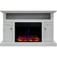 thumbnail image 4 of Cambridge Sorrento Electric Fireplace Heater with 47-In. White TV Stand, Enhanced Log Display, Multi-Color Flames and a Remote Control, 4 of 10