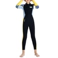 thumbnail image 4 of Traje de neopreno para niños Trajes de neopreno en agua fría Traje de baño de cuerpo completo Traje de sol Traje de buceo Rush Negro, 4 of 8