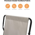 thumbnail image 5 of 3 Pieces Outdoor Conversation Set, Metal Patio Bistro Set with 2 Outdoor Rocking Chairs and Side Table, Patio Furniture Set with Cushions for Apartment, Porch, Balcony, Poolside, Off-White, 5 of 9
