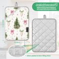 thumbnail image 3 of 2 Pack Pot Holders for Kitchen Heat Resistant Hot Pads Sets for Cooking Baking Champagne Glasses and Christmas Tree, 3 of 7
