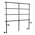 thumbnail image 1 of National Public Seating GRR32S 32 in. Back Guard Rails for Straight Risers - Black, 1 of 1