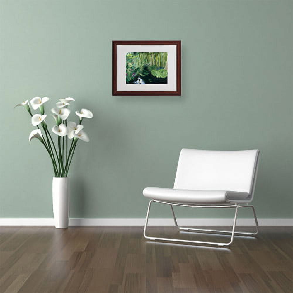 Trademark Fine Art "Bamboo Garden" Canvas Art by Anonymous, Wood Frame