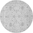 thumbnail image 1 of Ahgly Company Indoor Round Oriental Gray Traditional Area Rugs, 7' Round, 1 of 4