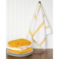 thumbnail image 3 of Sticky Toffee Kitchen Towels Dish Towels 100% Cotton, Set of 4, Yellow and White Hand Towels, Tea Towels, Reusable Absorbent Cleaning Cloths, 28 in x 16 in, 3 of 7