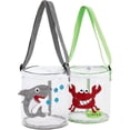 thumbnail image 1 of Beach Toy Mesh Bag Kids Shell Collecting Bag,mesh Seashell Bags For Kids,2 Pack Cute Cartoon Beach Sand Toy Totes For Holding Shells, 1 of 4