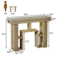 thumbnail image 6 of Pusnapku 43" Console Table, Narrow Sofa Side Table with Storage, Freestanding Wood Display Shelf, Behind Couch Desk for Living Room, Foyer, Hallway, 6 of 9