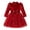 Red, variant on Fozruso Princess Dresses for Girls Girls Velvet Dress With Star Moon Skirt Elegant Party Gown For Sizes 3-4 Years