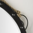 thumbnail image 5 of Mercana Pendula 27" Round Metal Frame Mirror in Black, 5 of 7