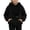 A-Black11, variant on Yhhting Little Girls Hoodie Front Zipper Pet Holding Pocket Winter Hooded Sweatshirts Loose Warm Casual Pullover Tops