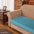 thumbnail image 5 of Subrtex Sofa Slipcover Solid Velvet Seat Cushion Cover (Loveseat, Blue), 5 of 7