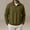 Army Green, variant on IUYRTFE Men's Half Zip Sweatshirt, Polyester Regular Fit Stand Collar Pullover for Daily Wear