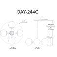 thumbnail image 2 of Dayana Chandelier, 2 of 3