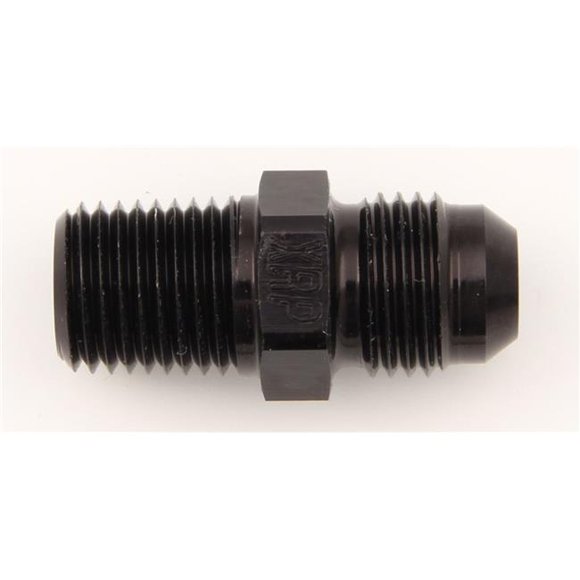 XRP-Xtreme Racing Products XRP981611BB Adapter Fitting - Straight 10 AN Male to 0.37 in. NPT Male - Aluminum - Black Anodized