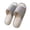 Gray, variant on Xfvqtps Mens Womens Linen House Slippers Open Toe Slide Shoes Non Slip Indoor Casual Flat Comfy Couple Home Shoes
