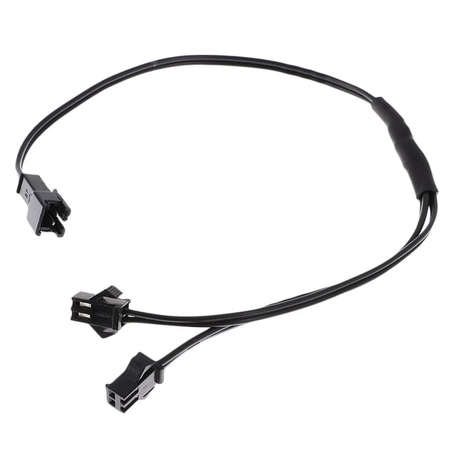 Cable de Divisor Conector EL Wire Splitter para Accesorio de lámpara de tirarere de Alambre EL de Plástico de Color Negro Colco Divisor de cable EL