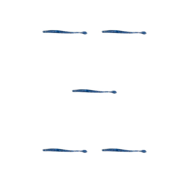 Cebo de pesca Advancent 11 CM Gusanos falsos Señuelos flexibles Azul 5piezas