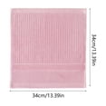 thumbnail image 2 of Fareti Set of 2 13x13 Inch Cotton Washcloths Highly Absorbent Quick Dry Lint Free with Hanging Loop for Makeup Remover Face Cleansing Bathroom Travel Women Men, 2 of 6