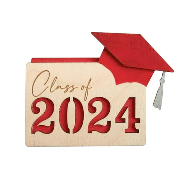 Greeting Card Gift Card Holder for Graduate 2024 Personalized Wooden Graduation Card Box Multi Card Case Grad Card Organizer Case Customized Envelope Card Wallet for Graduates Gifts Souvenir