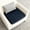 Navy, variant on Stretch Dining Chair Cushion Cover | Elastic Washable Seat Protector for Kitchen, Restaurant, Banquet - Nylon Spandex, Fits 21-30" Chairs, Stain Resistant, Leaf Pattern - Black, Navy, Gray, Khaki