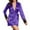 Purple, variant on Sngxgn Nightgowns for Women Soft Cotton Long Sleeve Night Gwon with Pockets(Black,M)