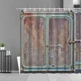 thumbnail image 4 of Vintage Railway Container Metal Door Shower Curtain Industrial Style r Bathroom Curtain Retro Home r Fabric Curtains, 4 of 6