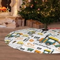 thumbnail image 6 of Sikiie Transportation Cartoon 30-48 inches {designName} Print Christmas Tree Skirt Snowman Xmas Tree Skirt with Edge Christmas Decorations for Holiday Party36", 6 of 7