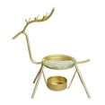 thumbnail image 2 of Candelabro con forma de ciervo, candelabro moderno con quemador de aceite esencial Oro, 2 of 9