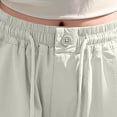 thumbnail image 5 of Loopsun Kids Girls Pants 5 to 16 Years Solid Drawstring Wide Leg Cargo Trousers, 5 of 5