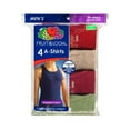 thumbnail image 3 of Fruit of the Loom Men's A-Shirt (Pack of 4), Assorted, Small, 3 of 3