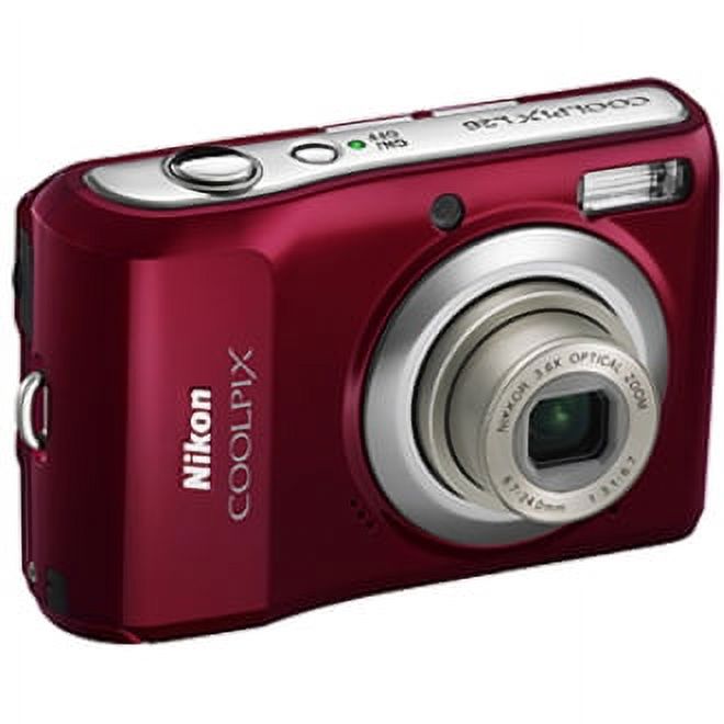 Nikon Coolpix L20 10 Megapixel Compact Camera, Deep Red - Walmart.com