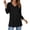 F58-Black, variant on FYDUU Casual T Shirts for Women Solid Color Long Sleeve V Neck Tee Shirt Button Down Tunic Tops Fall Fashion 2025 Trendy Tops Winter Clothing Trendy Cute T-Shirts