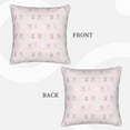 Bingfone Cartoon Rabbit Linen Throw Pillow Covers Cushion Case Pocket