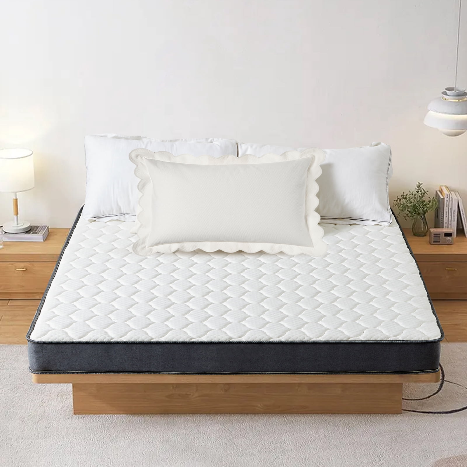 VFD Queen  Mattress, 6 inch Cooling Gel Memory Foam Hybrid Mattress in a Box Medium Feel, CertiPUR-US Certified