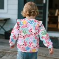 thumbnail image 5 of Xixirimido Cute Axolotl Jellyfish Print Toddler Girls Casual Sweatshirt Long Sleeve Pullover with Ruffle Shoulder Graphic Crewneck Sweater for Fall & Winter, for 7-8Y, 5 of 7