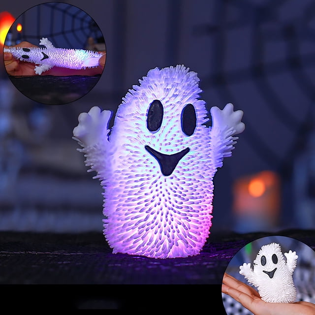 IMENGL Light Up Halloween Pumpkin Stress Ball Release Toy 6 Cm,Rot,Games Sausage,Fidgets toy toys ‘s pack squishes for kids small party sqishy's mini giant animals bulk treasure box classroom animal
