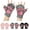 Multicolor, variant on 3 Pairs Cat Paw Gloves Fingerless Gloves Winter Plush Gloves Fuzzy Plush Gloves for Women Girls