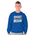 thumbnail image 5 of Shoot for the Moon Space Rocketship Sweatshirt for Men or Women Brisco Brands S, 5 of 6
