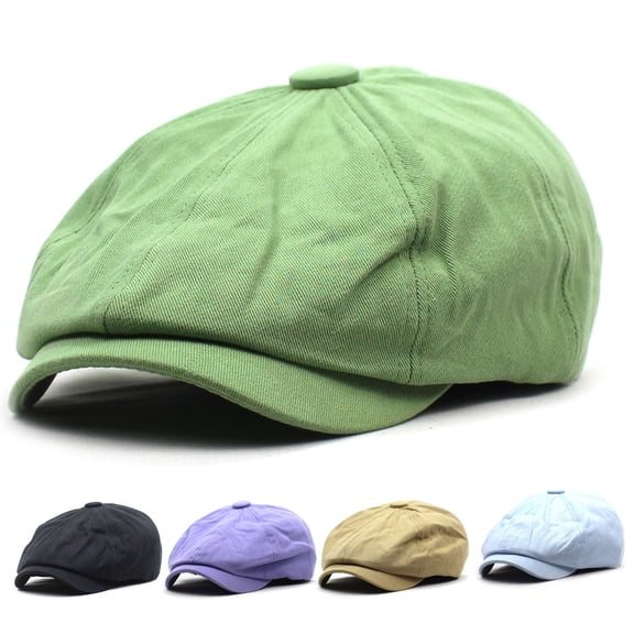Happy Date Men Cap Breathable Adjustable Peaked Cap Summer Newsboy Hat Cabbie Driving Hats Ivy Caps for Men