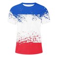 thumbnail image 5 of Zylanna Men's Short Sleeve T-Shirts, Summer Fashion Print Lightweight Crew Neck Daily leisure Tops for Men Multicolor Size 6XL, 5 of 5